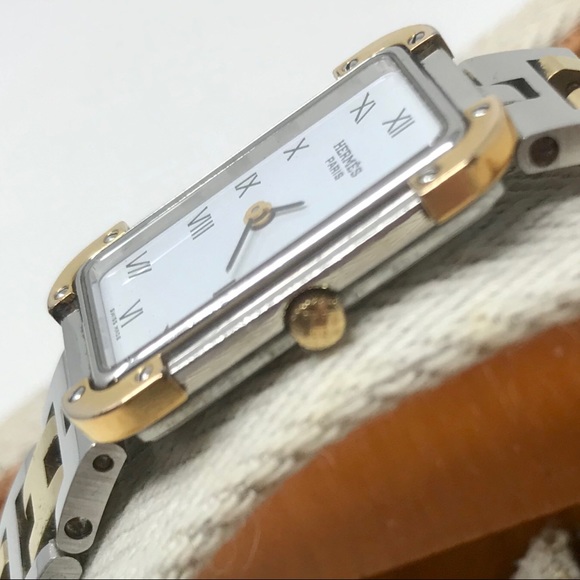 **SOLD** Hermès Croisiere Two-Tone Quartz Watch - Picture 4 of 14